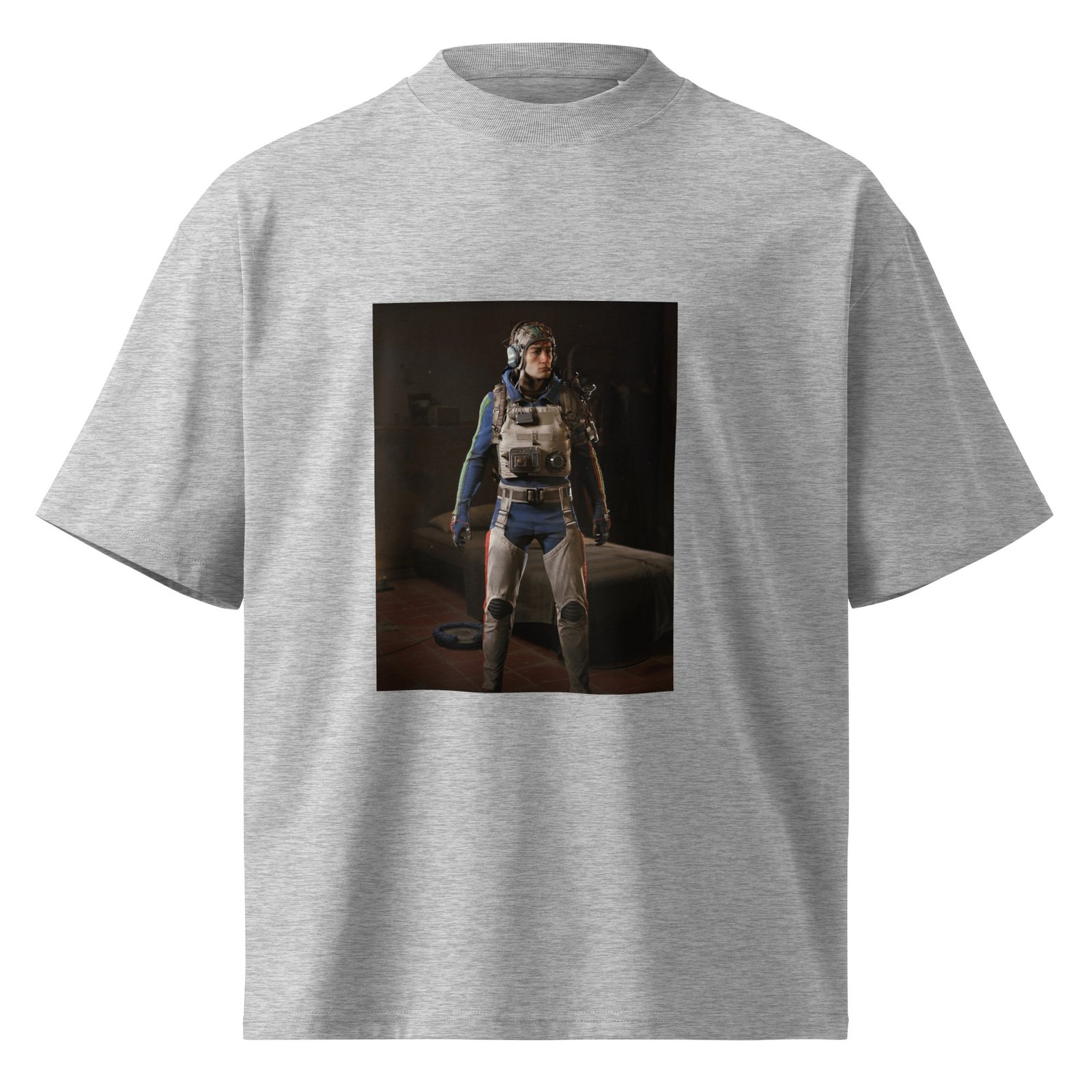Arc Raiders Unisex organic oversized high neck t-shirt - Image 9